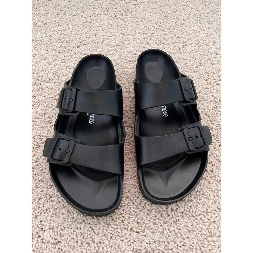 New BIRKENSTOCK Arizona Essentials EVA Sandals Slides Black - Men's M 11 EU 44